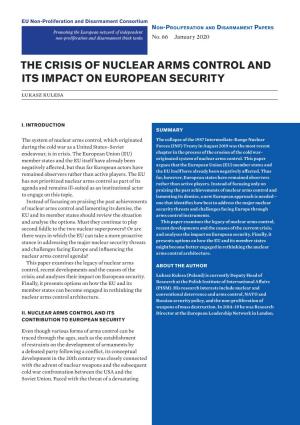 The Crisis of Nuclear Arms Control and Its Impact on European Security