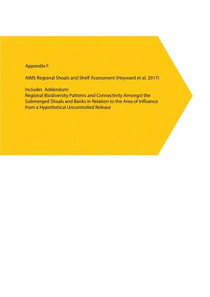 Appendix F. AIMS Regional Shoals and Shelf Assessment (Heyward Et