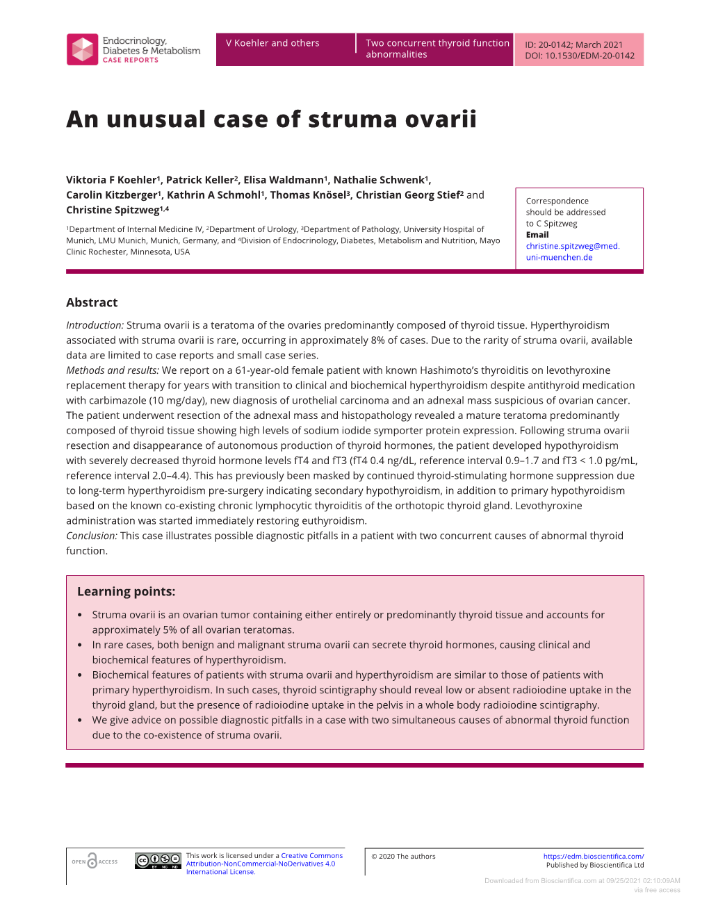 An Unusual Case of Struma Ovarii