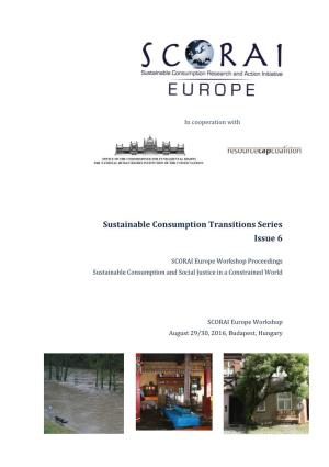 Sustainable Consumption Transitions Series Issue 6