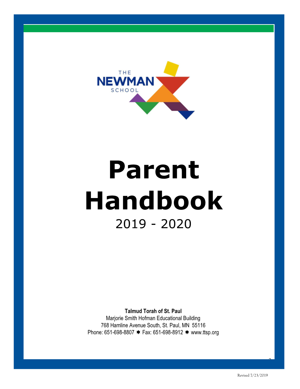 Newman School Parent Handbook