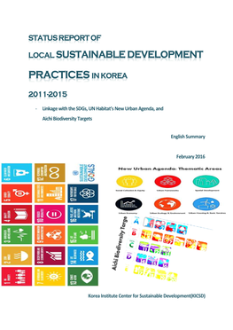 KICSD. 2016. Status Report of Local Sustainable Development Practices