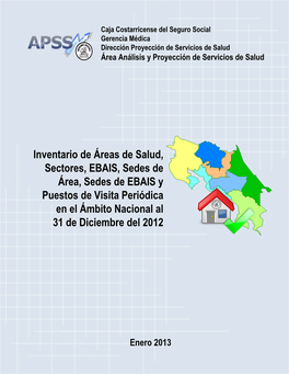 Inventario De Areas De Salud, Sectores, EBAIS