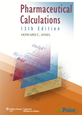 Pharmaceutical Calculations 13Th Edition