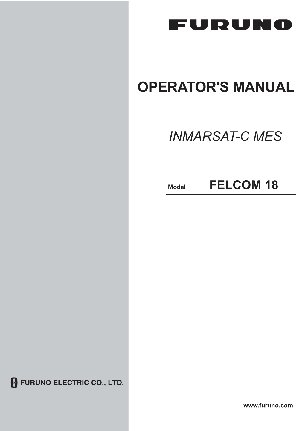 Felcom18 Operator's Manual