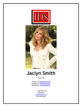 Jaclyn Smith Press Kit