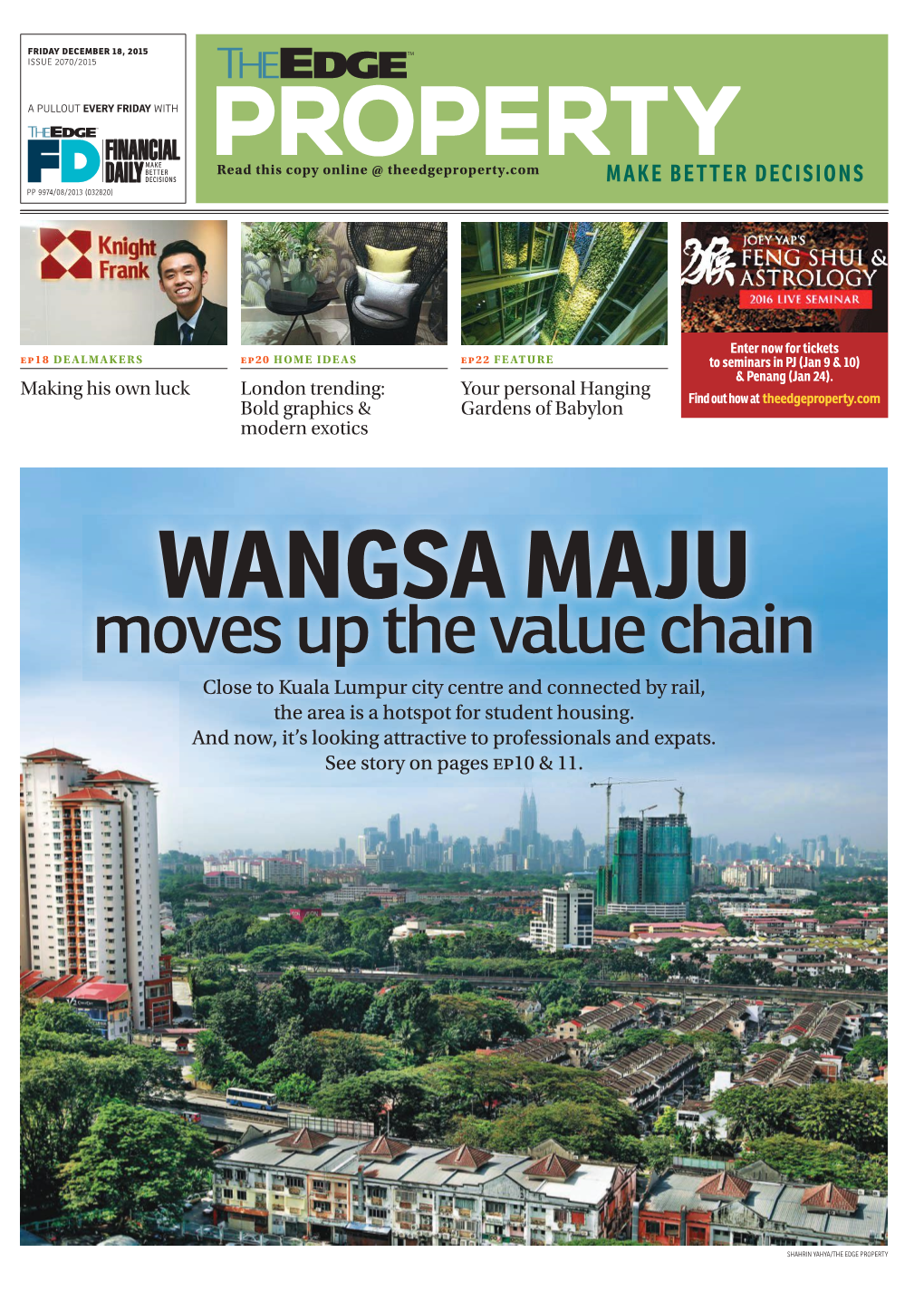 WANGSA MAJU Moves up the Value Chain Closecl to Kualak L Lumpurl Cityi Centre Andd Connectedd Bby Rail,Il the Area Is a Hotspot for Student Housing