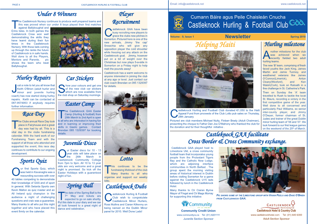 CHFC Newsletter February 2008