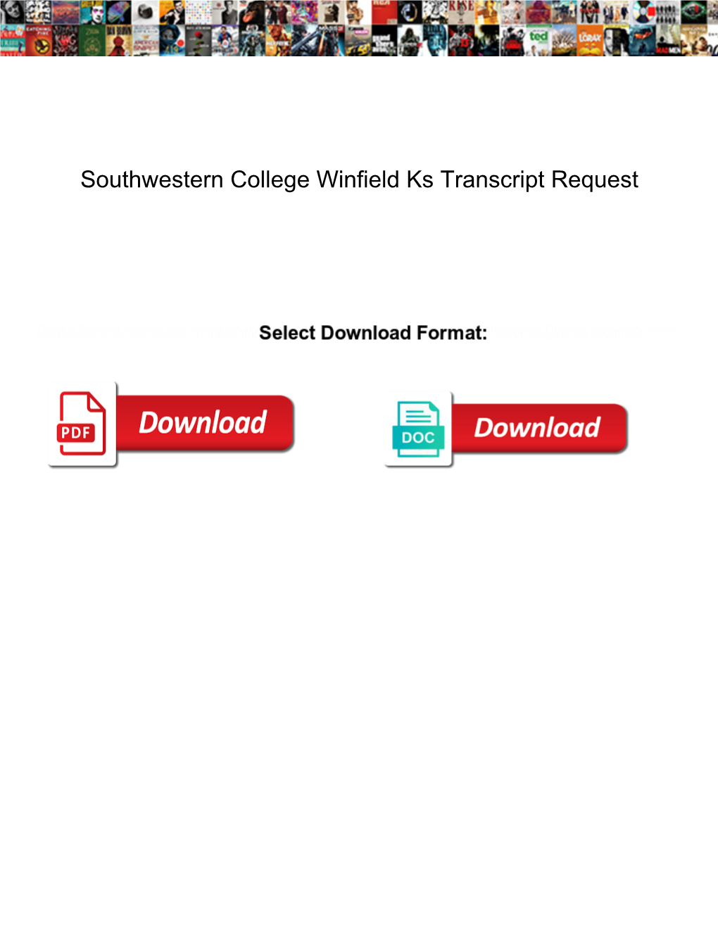 Southwestern College Winfield Ks Transcript Request