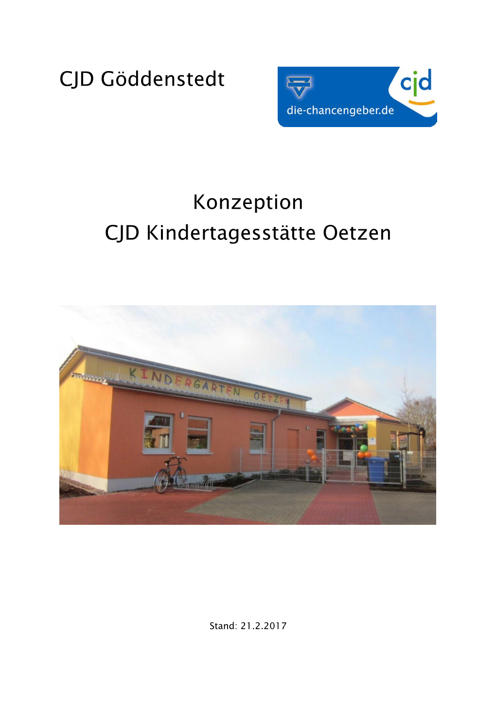 CJD Göddenstedt Konzeption CJD Kindertagesstätte Oetzen