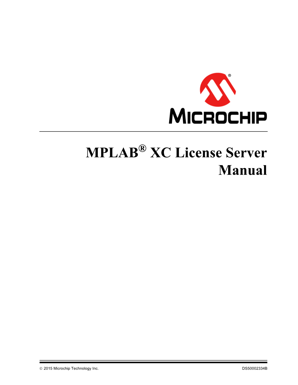 MPLAB XC License Server Manual