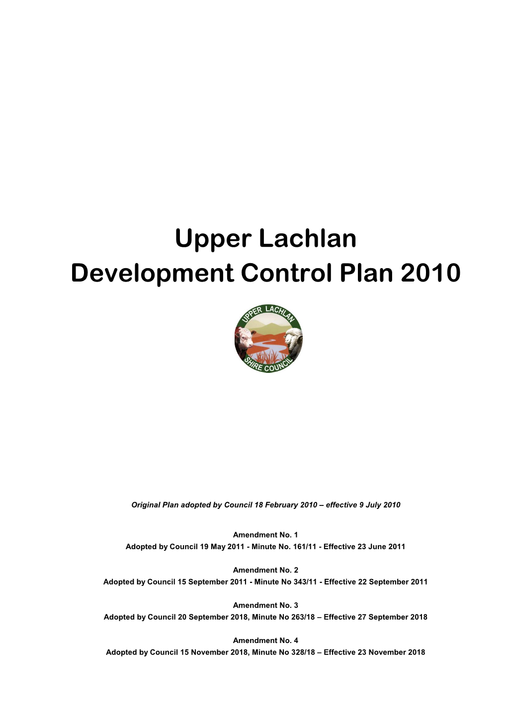 Upper Lachlan Development Control Plan 2010
