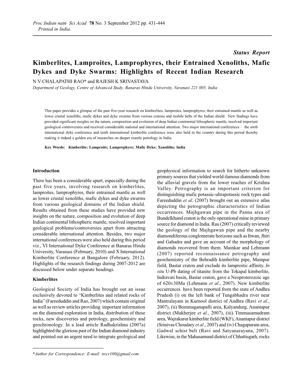 Kimberlites, Lamproites, Lamprophyres, Their Entrained