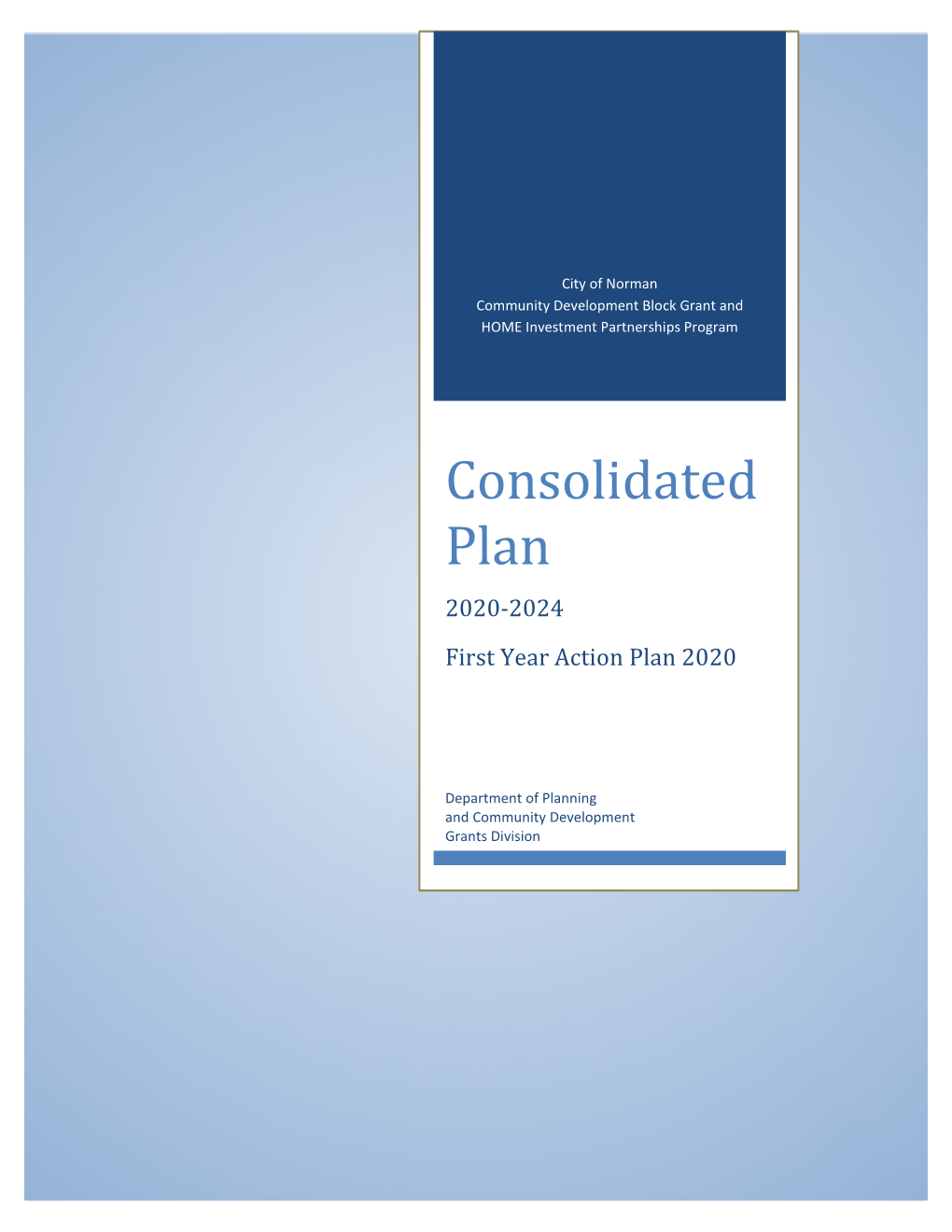 Consolidated Plan