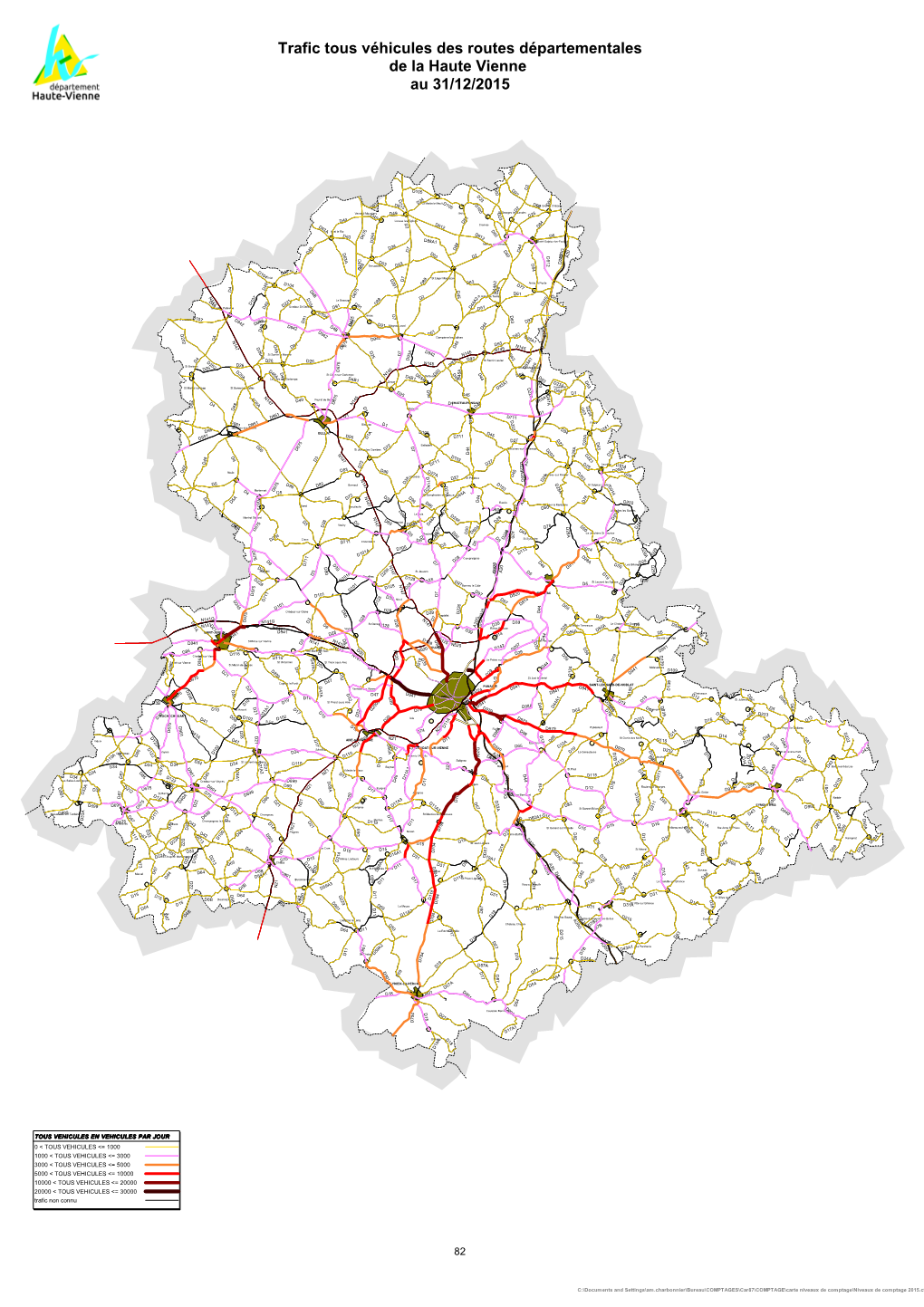 Carte Trafic TV 87