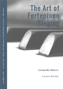 The Art of Fortepiano Singing