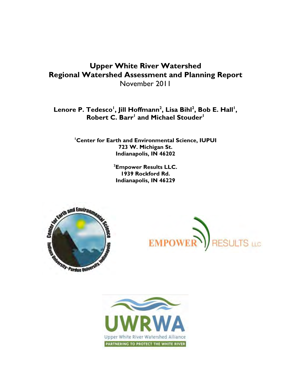 Upper White River Watershed Regional Plan