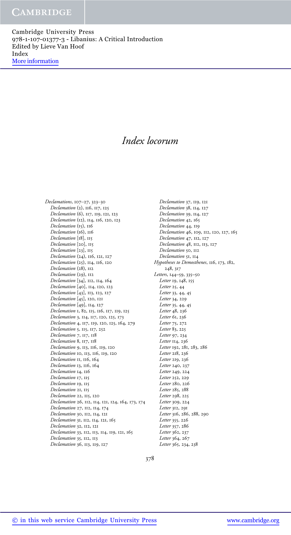 Index Locorum