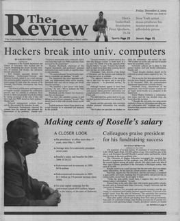 Hackers Break Into Univ. Coillputers