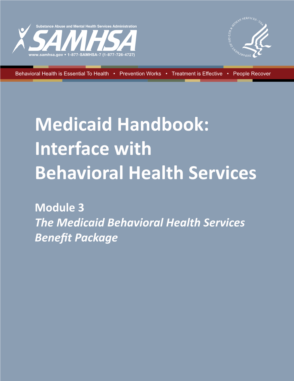 Medicaid Handbook: Interface with Behavioral Health Services