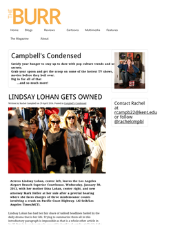 LINDSAY LOHAN GETS OWNED Written by Rachel Campbell on 29 April 2014