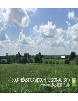 Southeast Davidson Regional Park Master Plan