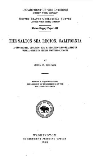 The Salton Sea Region, California