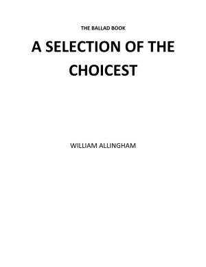The Ballad Book a Selection of the Choicest