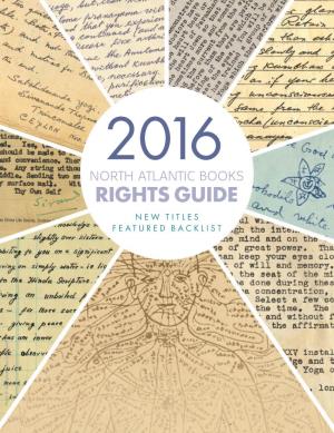 Rights Guide New Titles Featured Backlist