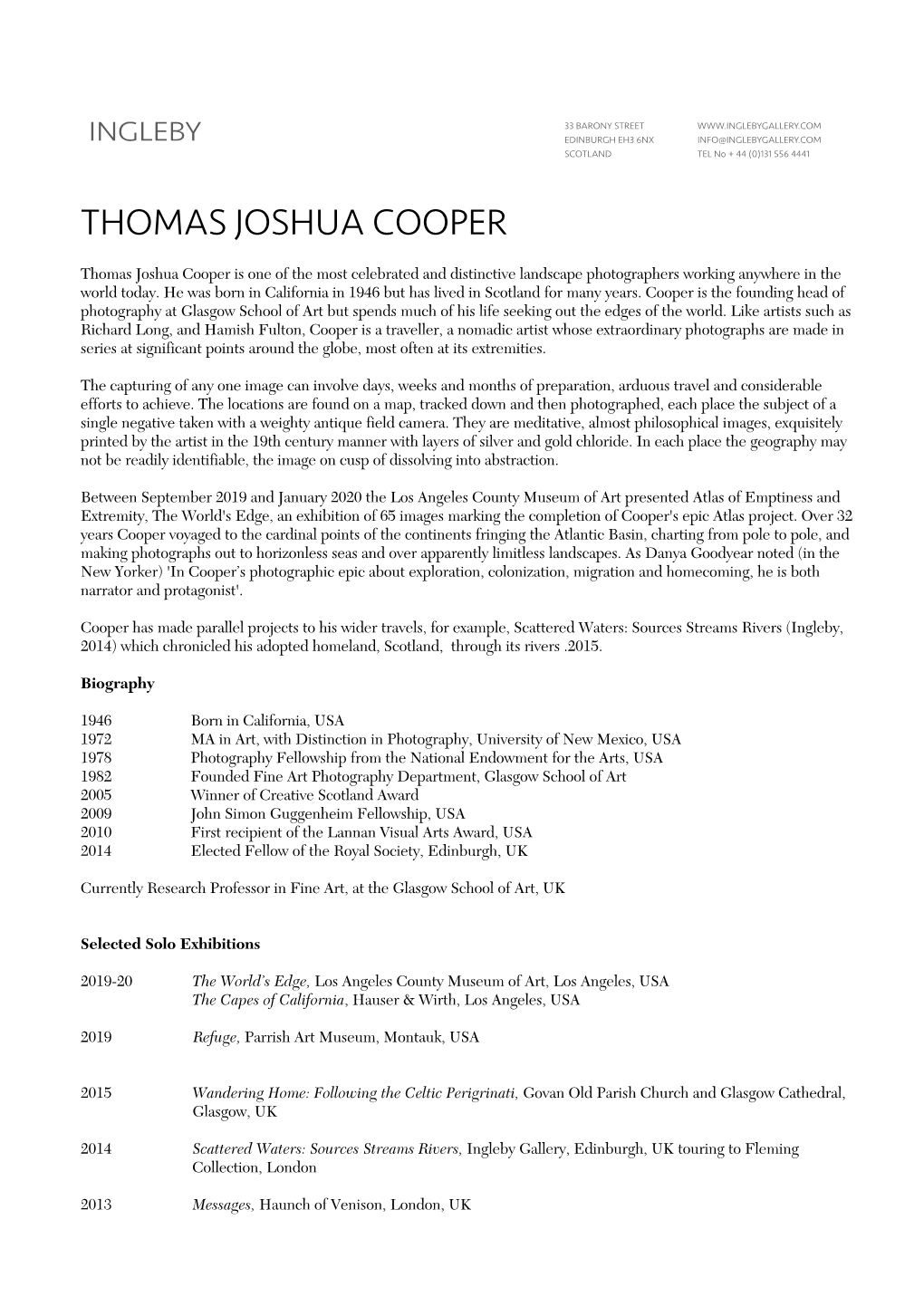 Thomas Joshua Cooper