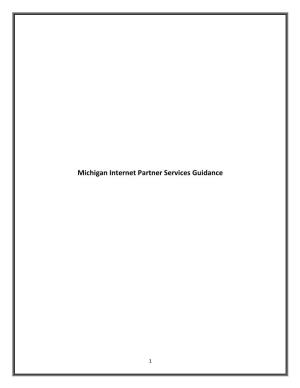 Michigan Internet Partner Services Guidance
