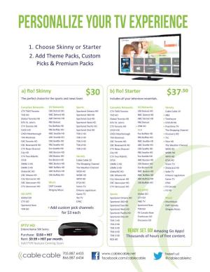 Personalize Your Tv Experience