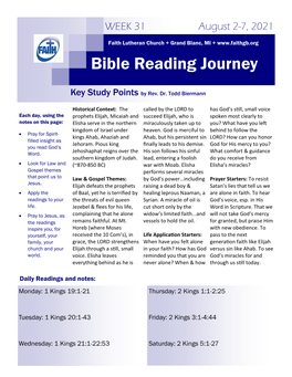 Bible Reading Journey