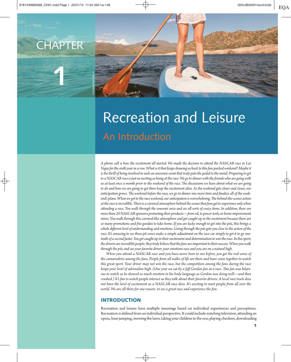 Recreation and Leisure an Introduction