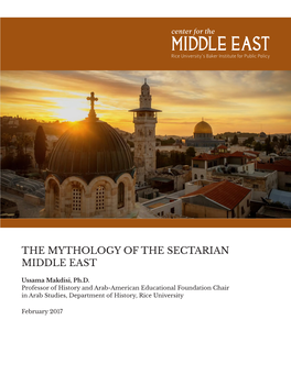 The Mythology of the Sectarian Middle East