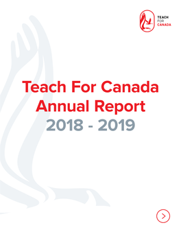 Teach for Canada Annual Report 2018