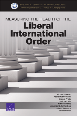 MEASURING the HEALTH of the Liberal International Order