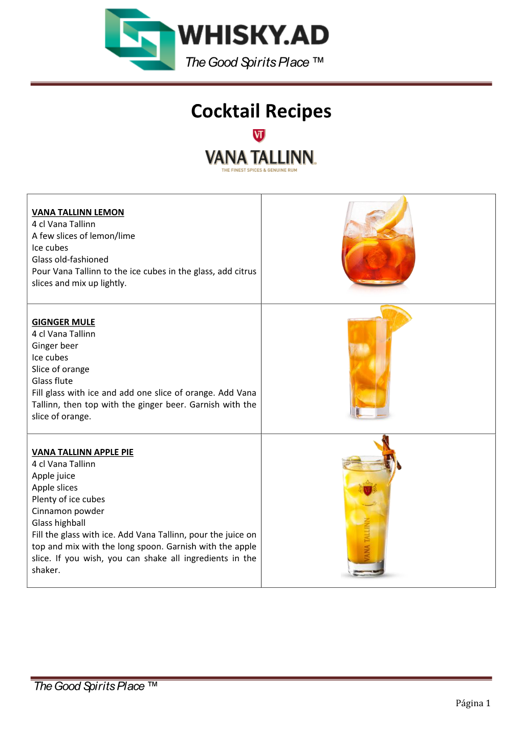 Cocktail Recipes