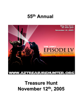Treasure Hunt November 12Th , 2005 Annual
