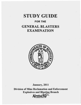 Study Guide for the General Blasters Examination