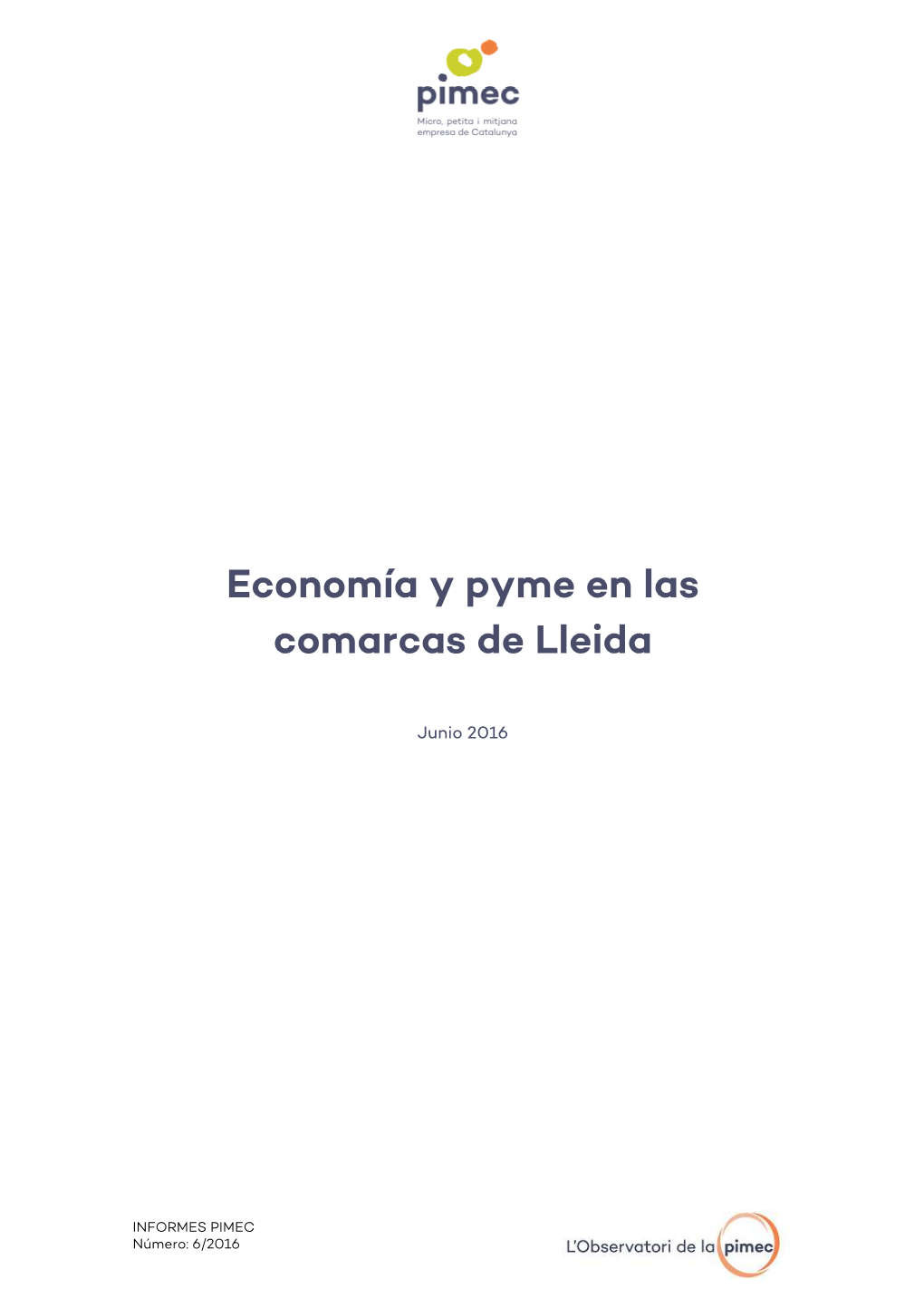 Economía Y Pyme En Las Comarcas De Lleida