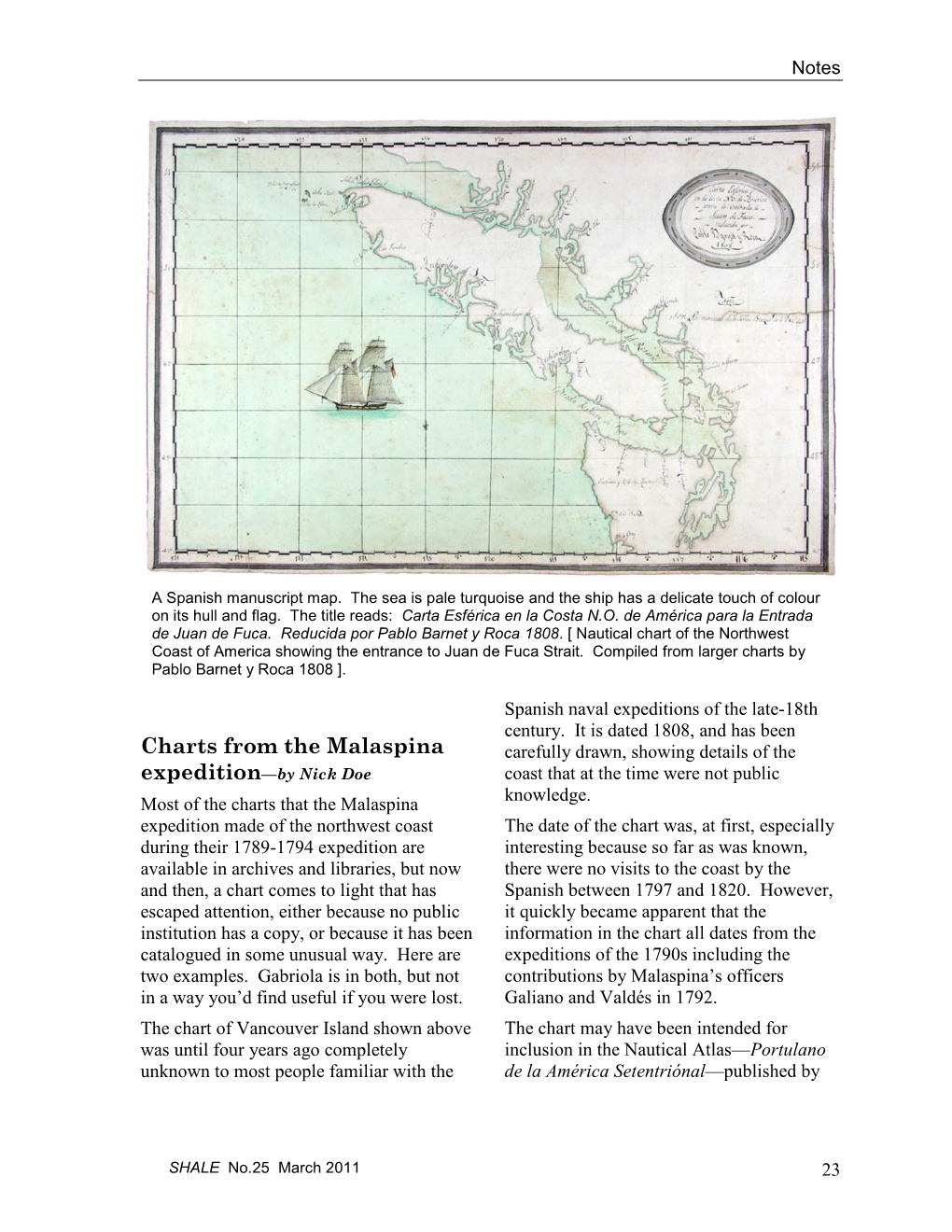 Charts from the Malaspina Expedition