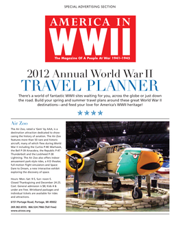 Travel Planner Americainwwii.Com/Travel-Planner PAYING TRIBUTE to a GENERATION SPECIAL ADVERTISING SECTION