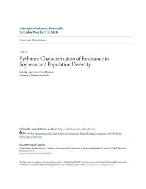 Characterization of Resistance in Soybean and Population Diversity Keiddy Esperanza Urrea Romero University of Arkansas, Fayetteville