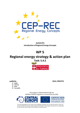Regional Energy Strategy & Action Plan Task: 5.4.2