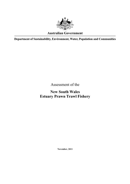 Assessment of the New South Wales Estuary Prawn Trawl Fishery