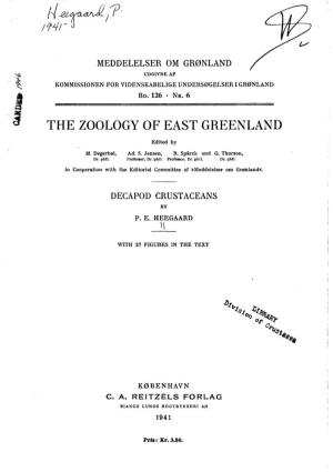The Zoology of East Greenland