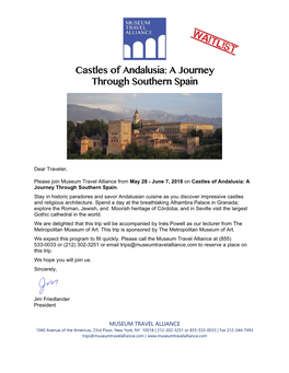 Castles of Andalusia: a Journey Through Southern Spain