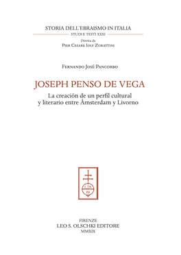 José Penso De Vega : La Creació De Un Perfil Cultural Y Literario Entre