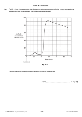 Immune Response OCR Assessmenk Bank